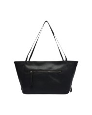 Shopper Donna Guess Devon Triangle Logo Leather Black
