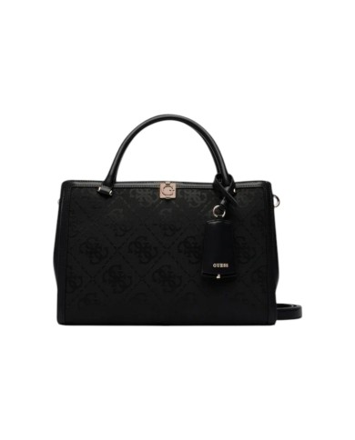 Shopper Donna Guess Audrey Con Tracolla 4 G Logo Leather Black