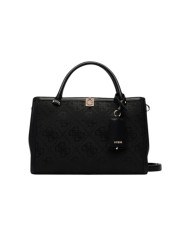 Shopper Donna Guess Audrey Con Tracolla 4 G Logo Leather Black