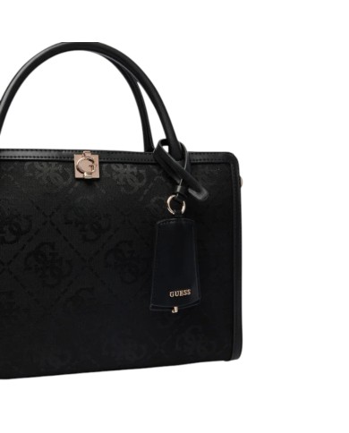 Shopper Donna Guess Audrey Con Tracolla 4 G Logo Leather Black