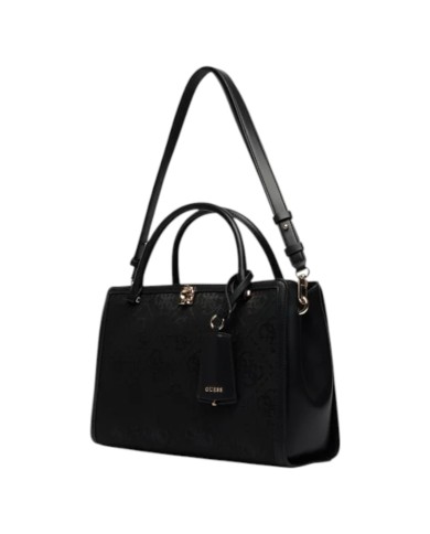 Shopper Donna Guess Audrey Con Tracolla 4 G Logo Leather Black