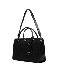 Shopper Donna Guess Audrey Con Tracolla 4 G Logo Leather Black