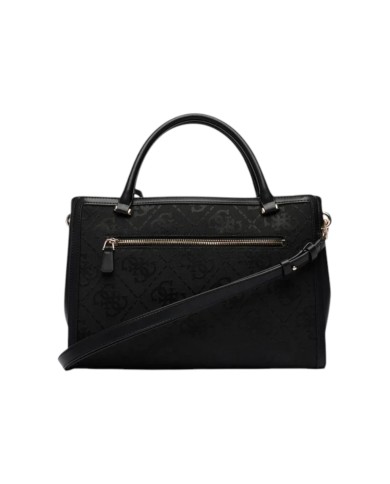 Shopper Donna Guess Audrey Con Tracolla 4 G Logo Leather Black