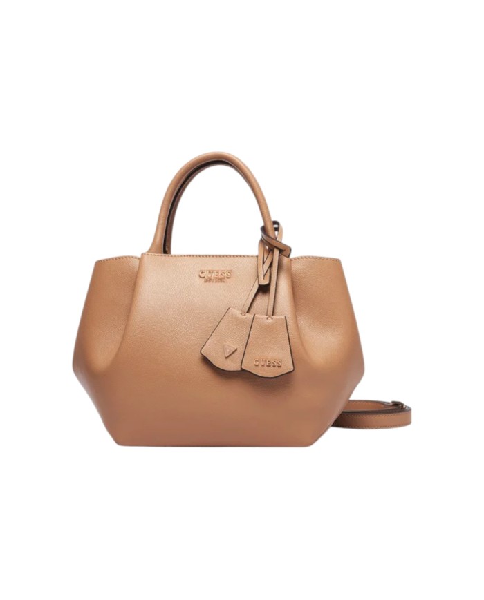 Shopper Donna Guess Amorette Con Tracolla Leather Beige
