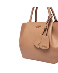 Shopper Donna Guess Amorette Con Tracolla Leather Beige