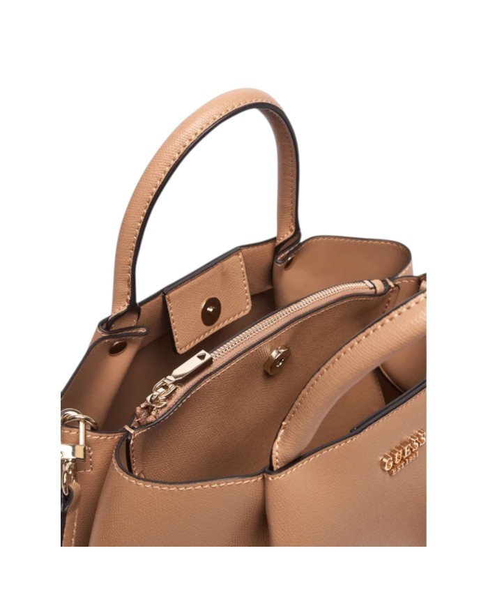 Shopper Donna Guess Amorette Con Tracolla Leather Beige