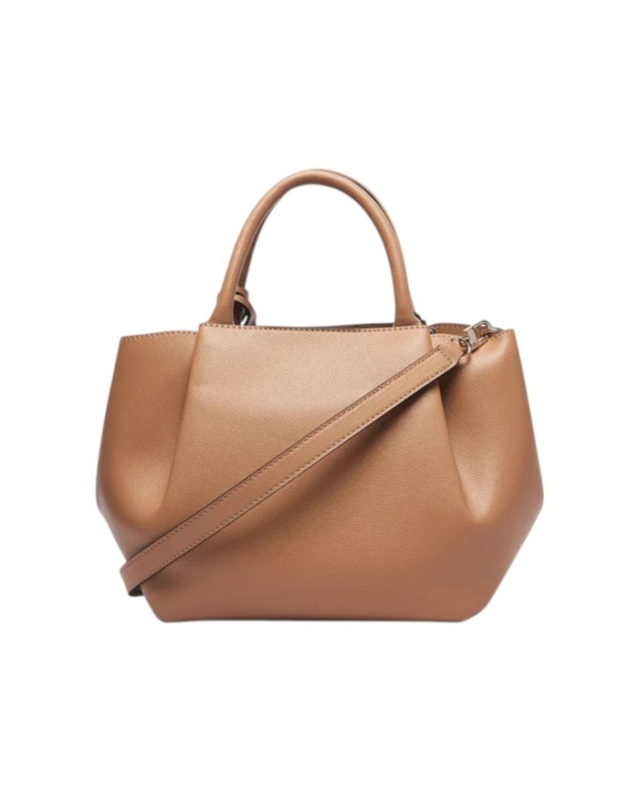 Shopper Donna Guess Amorette Con Tracolla Leather Beige