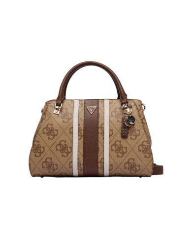 Borsa A Mano Donna Guess Noelle Con Tracolla Leather Latte Beige