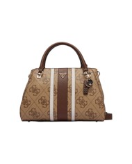 Borsa A Mano Donna Guess Noelle Con Tracolla Leather Latte Beige