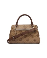 Borsa A Mano Donna Guess Noelle Con Tracolla Leather Latte Beige