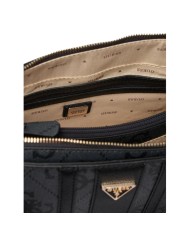Borsa A Mano Donna Guess Noelle Con Tracolla Leather Coal Black