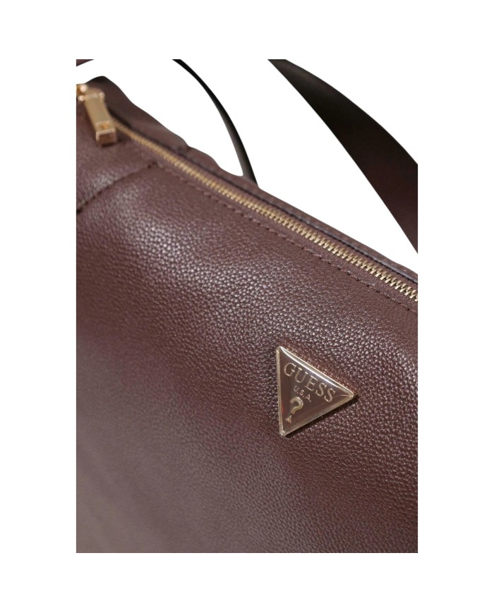 Shopper Donna Guess Devon Con Tracolla Leather Brown