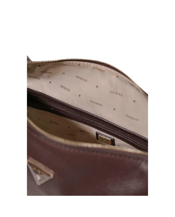 Shopper Donna Guess Devon Con Tracolla Leather Brown