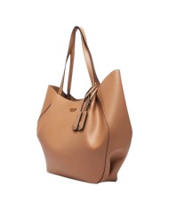 Shopper Guess Donna Amorette Guess Logo Leather Beige