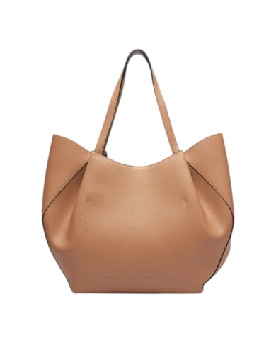 Shopper Guess Donna Amorette Guess Logo Leather Beige