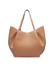 Shopper Guess Donna Amorette Guess Logo Leather Beige