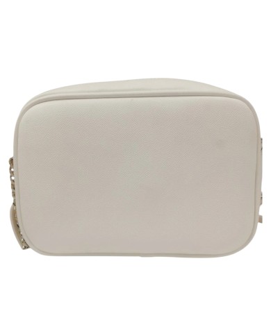 Tracolla Gaelle Donna Camera Bag Metal Logo Saffiano Leather White