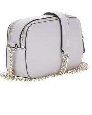 Tracolla Donna Guess Noelle Camera Bag Saffiano Leather Lavender Grey