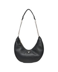 Shoulder Bag Donna Guess Fedora Hobo Triangle Logo Leather Black