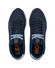 Scarpe Uomo Sun 68 Tom Solid Nylon Suede Navy Blue