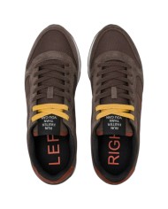 Scarpe Uomo Sun 68 Tom Solid Nylon Suede Marrone