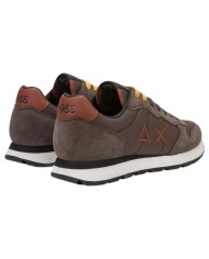 Scarpe Uomo Sun 68 Tom Solid Nylon Suede Marrone