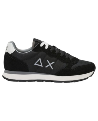 Scarpe Uomo Sun 68 Tom Solid Nylon Suede Nero
