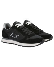 Scarpe Uomo Sun 68 Tom Solid Nylon Suede Nero