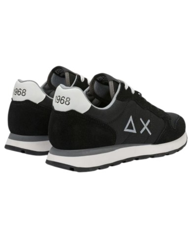 Scarpe Uomo Sun 68 Tom Solid Nylon Suede Nero