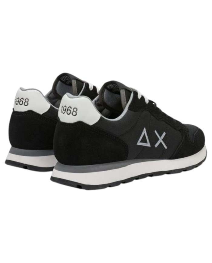 Scarpe Uomo Sun 68 Tom Solid Nylon Suede Nero