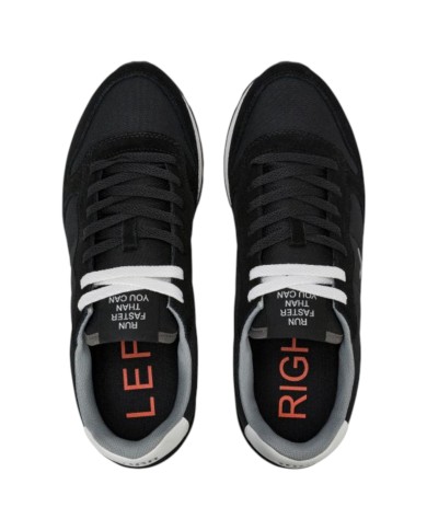 Scarpe Uomo Sun 68 Tom Solid Nylon Suede Nero
