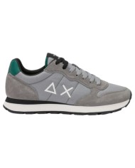 Scarpe Uomo Sun 68 Tom Solid Nylon Suede Grigio Medio
