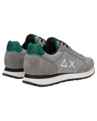 Scarpe Uomo Sun 68 Tom Solid Nylon Suede Grigio Medio