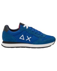 Scarpe Uomo Sun 68 Tom Solid Nylon Suede Royal Navy