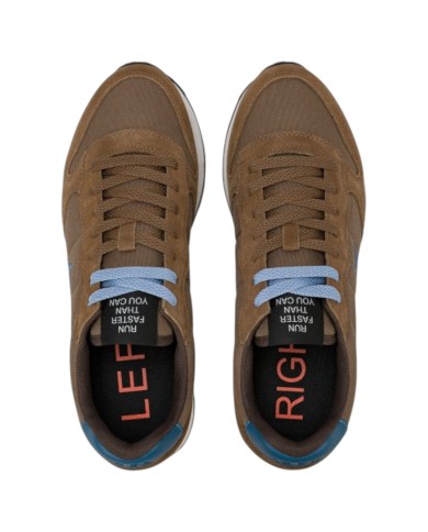 Scarpe Uomo Sun 68 Tom Solid Nylon Suede Volpe Brown