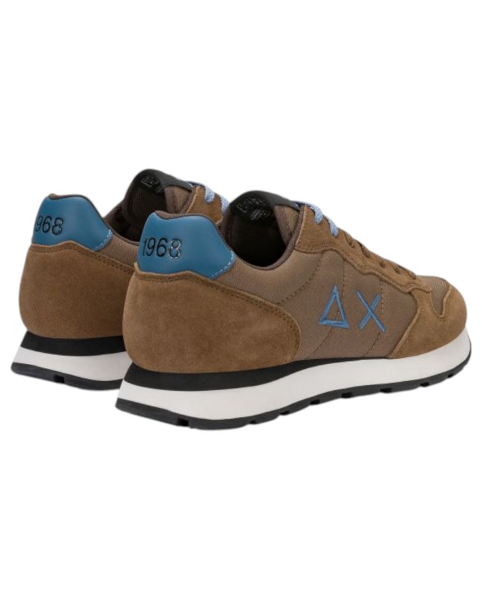 Scarpe Uomo Sun 68 Tom Solid Nylon Suede Volpe Brown