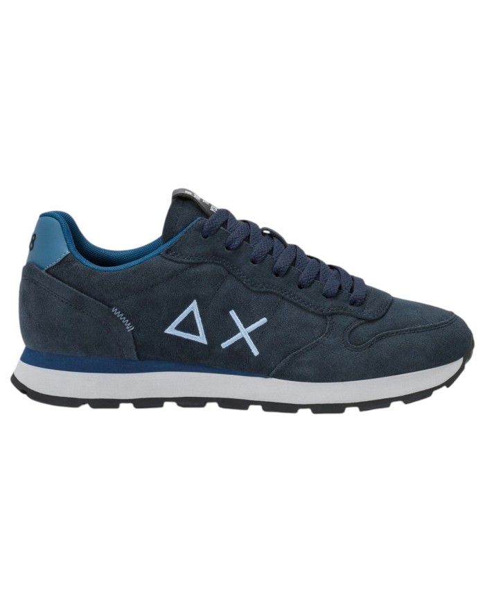 Scarpe Uomo Sun 68 Tom Suede Mesh Suede Navy Blue