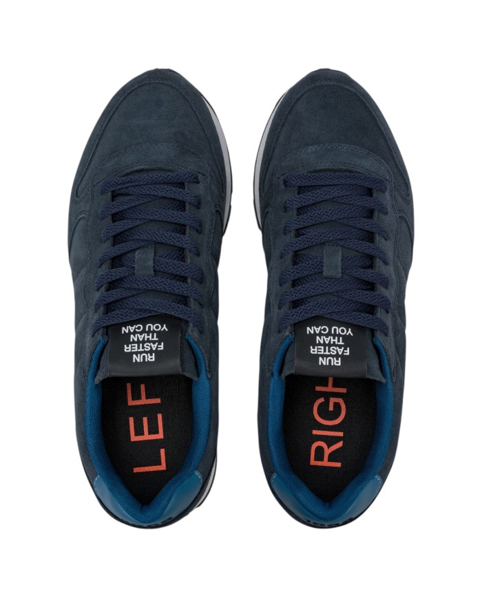 Scarpe Uomo Sun 68 Tom Suede Mesh Suede Navy Blue