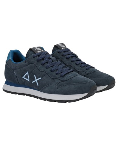 Scarpe Uomo Sun 68 Tom Suede Mesh Suede Navy Blue