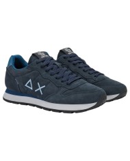 Scarpe Uomo Sun 68 Tom Suede Mesh Suede Navy Blue