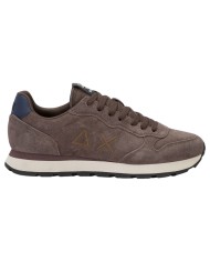 Scarpe Uomo Sun 68 Tom Suede Mesh Suede Marrone
