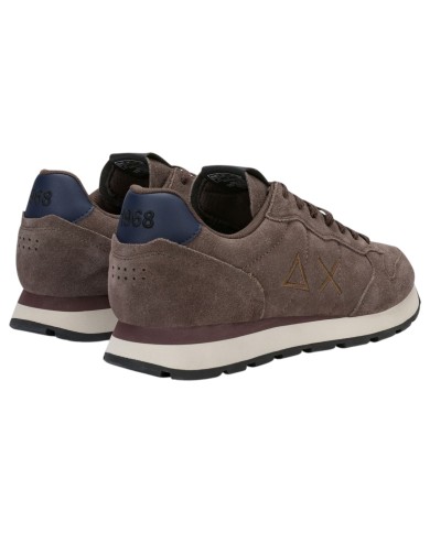 Scarpe Uomo Sun 68 Tom Suede Mesh Suede Marrone