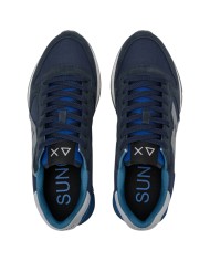 Scarpe Uomo Sun 68 Jaki 2.0 Solid Mesh Suede Leather Navy Blue