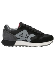 Scarpe Uomo Sun 68 Jaki 2.0 Solid Mesh Suede Leather Nero