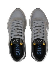 Scarpe Uomo Sun 68 Jaki 2.0 Solid Mesh Suede Leather Grigio Medio