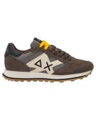 Scarpe Uomo Sun 68 Jaki 2.0 Bicolor Mesh Suede Leather Marrone