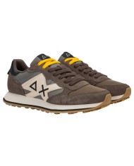 Scarpe Uomo Sun 68 Jaki 2.0 Bicolor Mesh Suede Leather Marrone