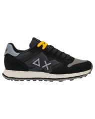 Scarpe Uomo Sun 68 Jaki 2.0 Bicolor Mesh Suede Leather Nero