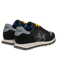 Scarpe Uomo Sun 68 Jaki 2.0 Bicolor Mesh Suede Leather Nero
