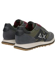 Scarpe Uomo Sun 68 Jaki 2.0 Bicolor Mesh Suede Leather Grigio Scuro